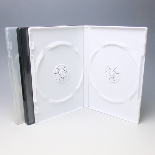 DVDダブルケース(ワンプッシュ)ポイントロック型2/100個