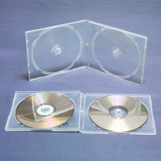 DVD2枚またはCD2枚用ケース、割れにくいPP素材、音楽CD2枚組対応 ...